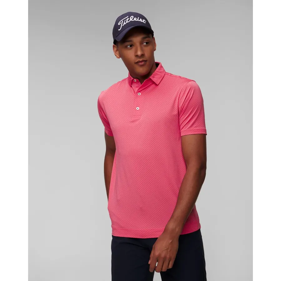 obrazek 1 Różowe Polo Męskie Footjoy Eu S.lisle Dot Prt FootJoy