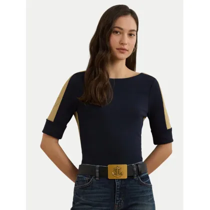 Zdjęcie LAUREN RALPH LAUREN Bluzka 200963099001 Granatowy Slim Fit