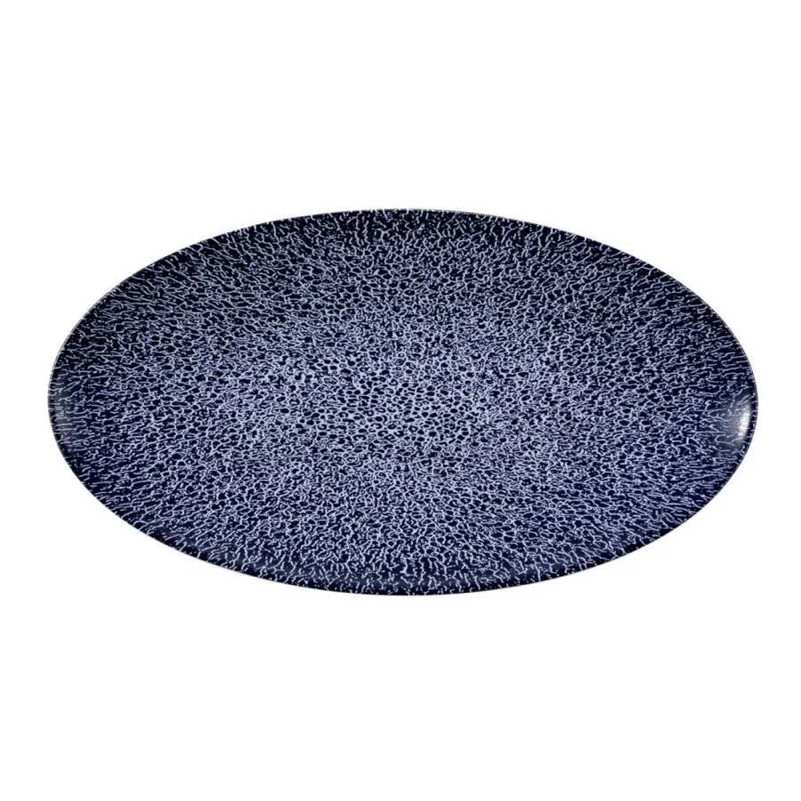 obrazek 1 Piękny półmisek 33x18 cm zdobiony niebieskim ornamentem - Seltmann Weiden