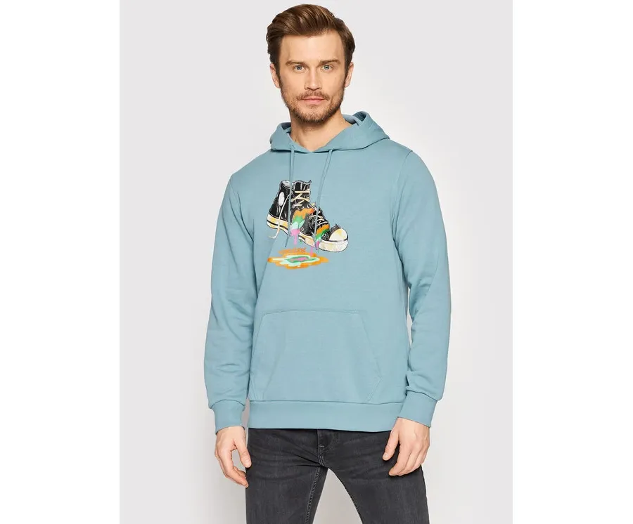 obrazek 1 Converse Bluza Paint Drip Graphic 10022937-A03 Niebieski Regular Fit
