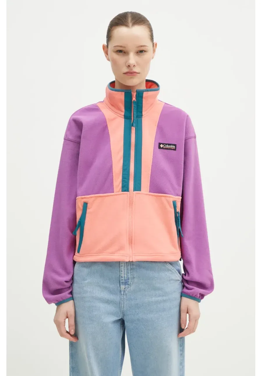 obrazek 1 Columbia bluza polarowa Backbowl II FZ Fleece kolor fioletowy wzorzysta 2092163