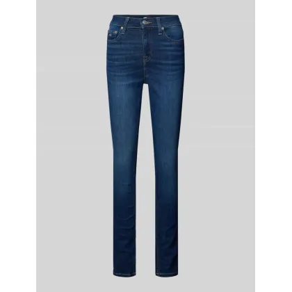 Zdjęcie Jeansy o kroju skinny fit z wyhaftowanym logo model ‘NORA’