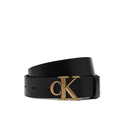 Zdjęcie Calvin Klein Jeans Pasek Damski Monogram Placque Buckle 30Mm LV04K7002G Czarny