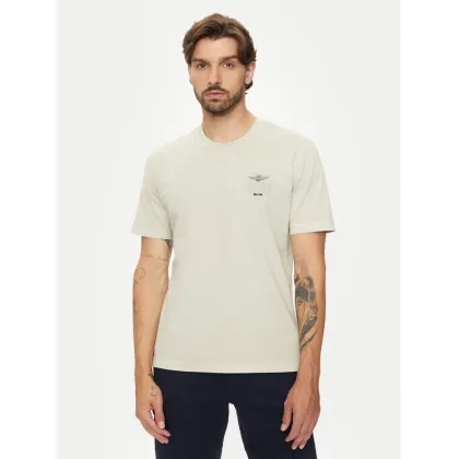 Zdjęcie Aeronautica Militare T-Shirt 242TS2302J652 Beżowy Regular Fit