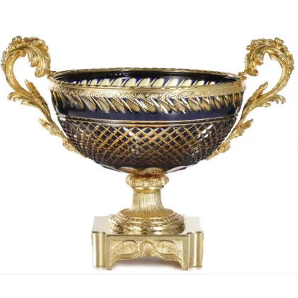 Zdjęcie Włoska ozdobna misa kryształowa na owoce