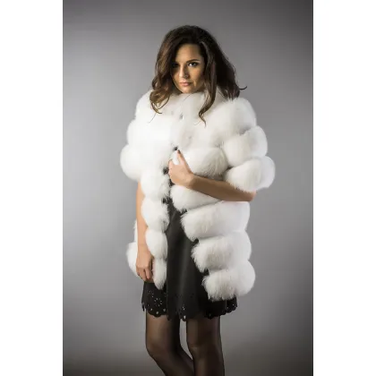 Picture Luxurious arctic fox fur vest - A&A Vesa