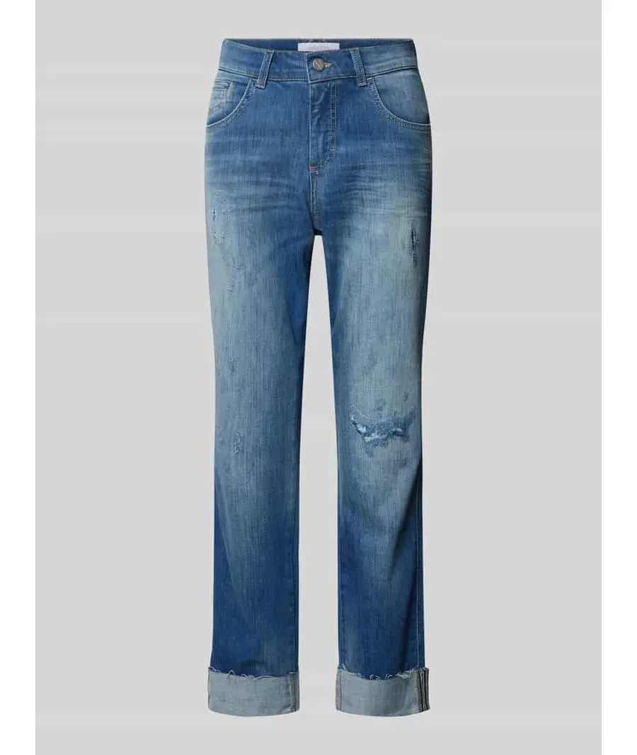 obrazek 1 Jeansy o kroju regular fit z przetarciami model ‘DARLEEN’