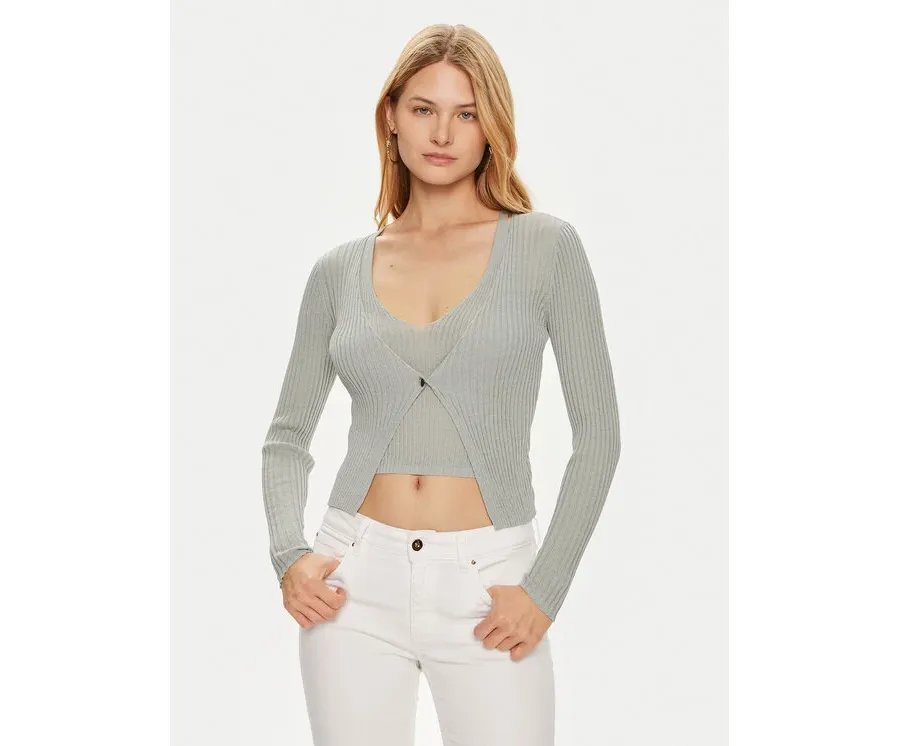 obrazek 1 Guess Sweter W4YR37 Z3G32 Zielony Regular Fit