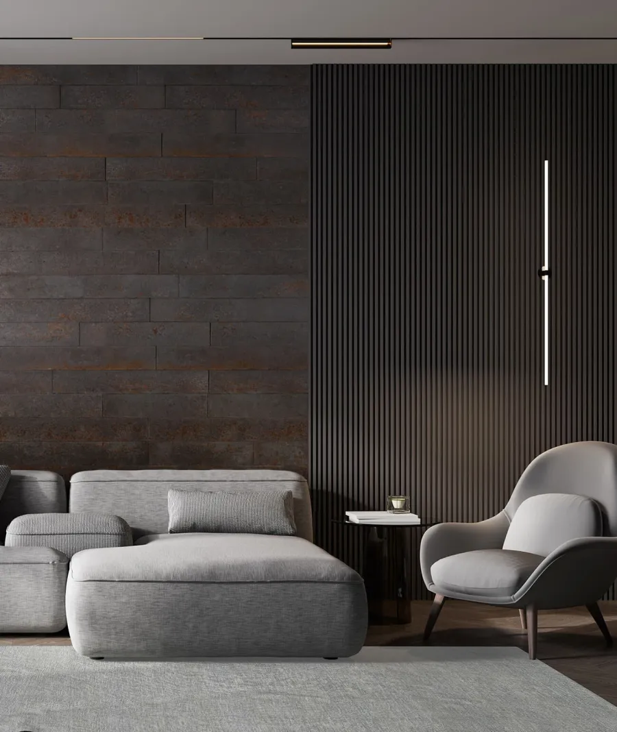 obrazek 1 100x10 cm DS Deska betonowa - (grafitowy corten) - beton architektoniczny