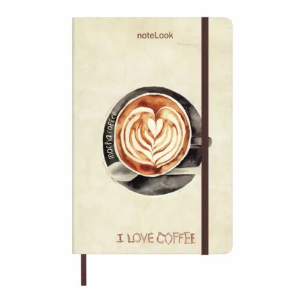 Zdjęcie Piękny notatnik Coffee Mocha w wersji bez lini