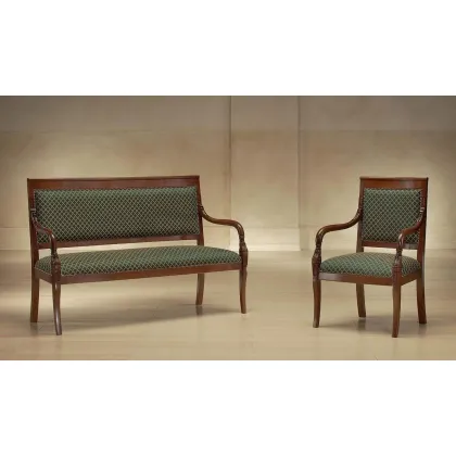 Zdjęcie Piękna i bardzo luksusowa sofa i fotel do salonu w stylu francuskim – Morello Gianpaolo