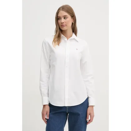 Zdjęcie Polo Ralph Lauren koszula bawełniana damska kolor biały relaxed z kołnierzykiem klasycznym 211970736