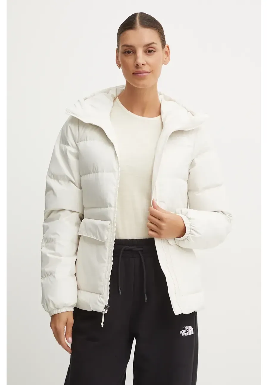 obrazek 1 The North Face kurtka puchowa Gotham damska kolor beżowy zimowa NF0A84IWQLI1