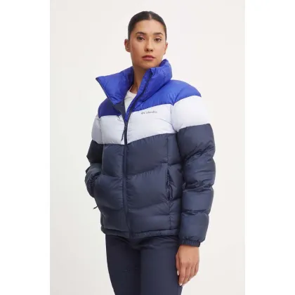 Zdjęcie Columbia kurtka Puffect Colorblock damska kolor granatowy zimowa 2088481