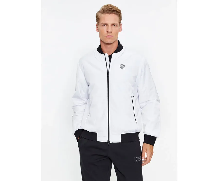 obrazek 1 EA7 Emporio Armani Kurtka bomber 8NPB12 PN7LZ 1100 Biały Regular Fit