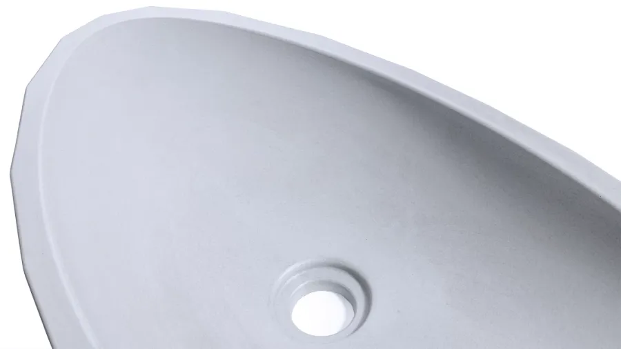 obrazek 4 Oszałamiająca umywalka 60 cm DIAMOND BASIC – jasnoszary, bez dekoru, bez lakieru