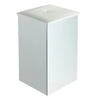 Picture Stool with container made of eco-leather and stainless steel - Stilhaus