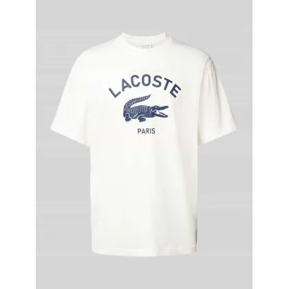 Zdjęcie Lacoste T-Shirt TH2733 Écru Regular Fit