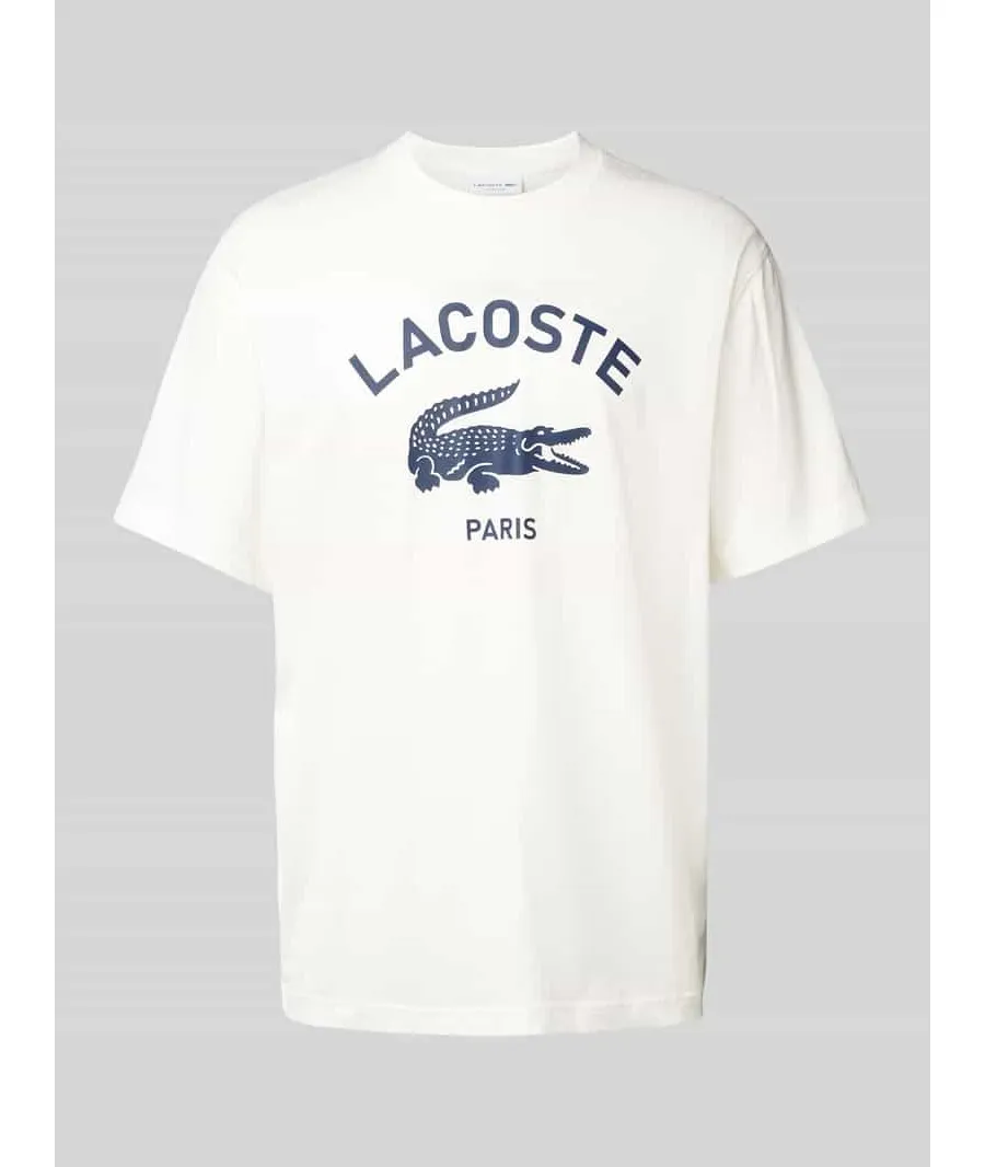 obrazek 1 Lacoste T-Shirt TH2733 Écru Regular Fit