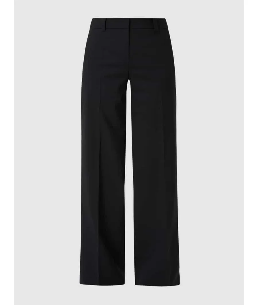 obrazek 1 Spodnie materiałowe o kroju slim fit z mieszanki żywej wełny