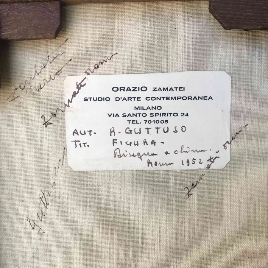obrazek 5 Renato Guttuso Akt kobiety Rzym 1952 rysunek tuszem na papierze