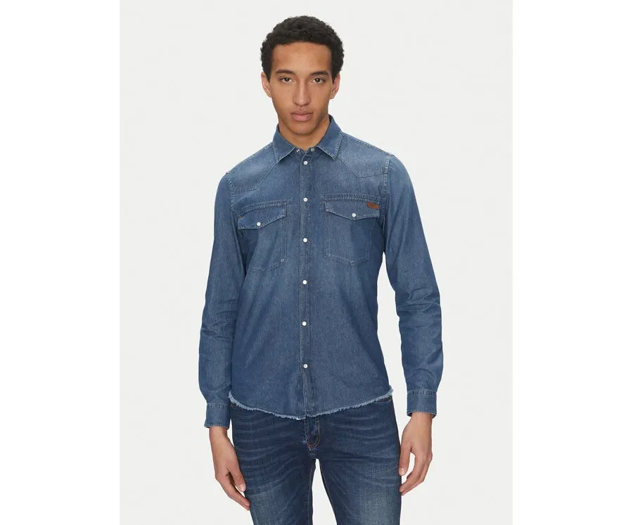 obrazek 1 Liu Jo Koszula jeansowa QA5294 D0256 Niebieski Regular Fit