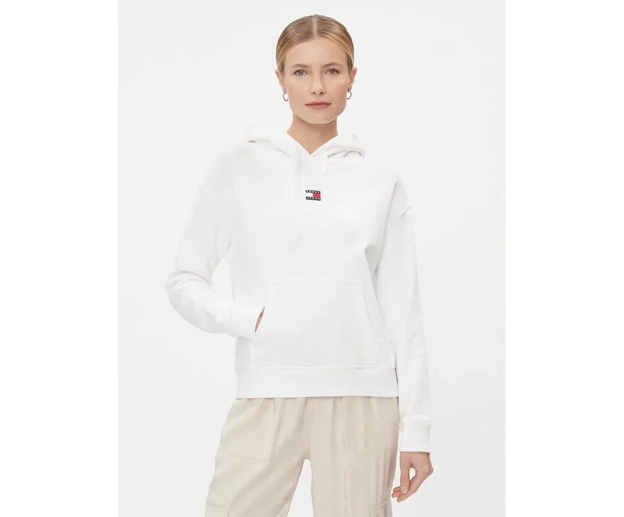 obrazek 1 Tommy Jeans Bluza Badge DW0DW17326 Biały Boxy Fit