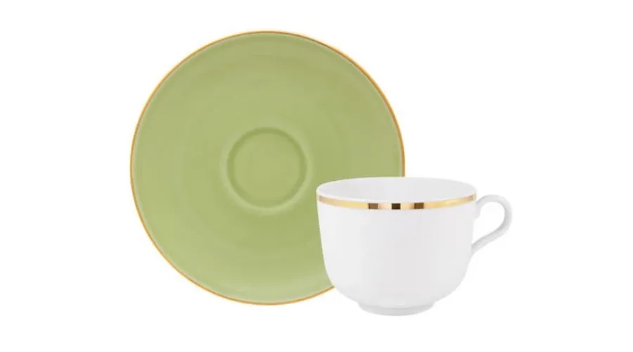 obrazek 1 Fantastyczna porcelanowa filiżanka ze spodkiem do herbaty Matcha