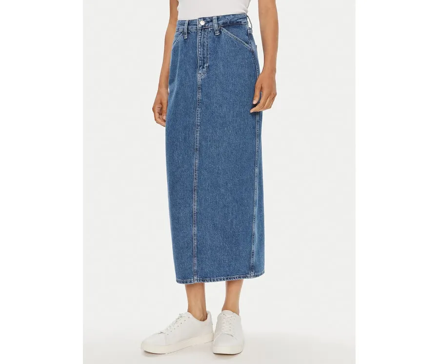 obrazek 1 Calvin Klein Jeans Spódnica jeansowa J20J223680 Niebieski Regular Fit