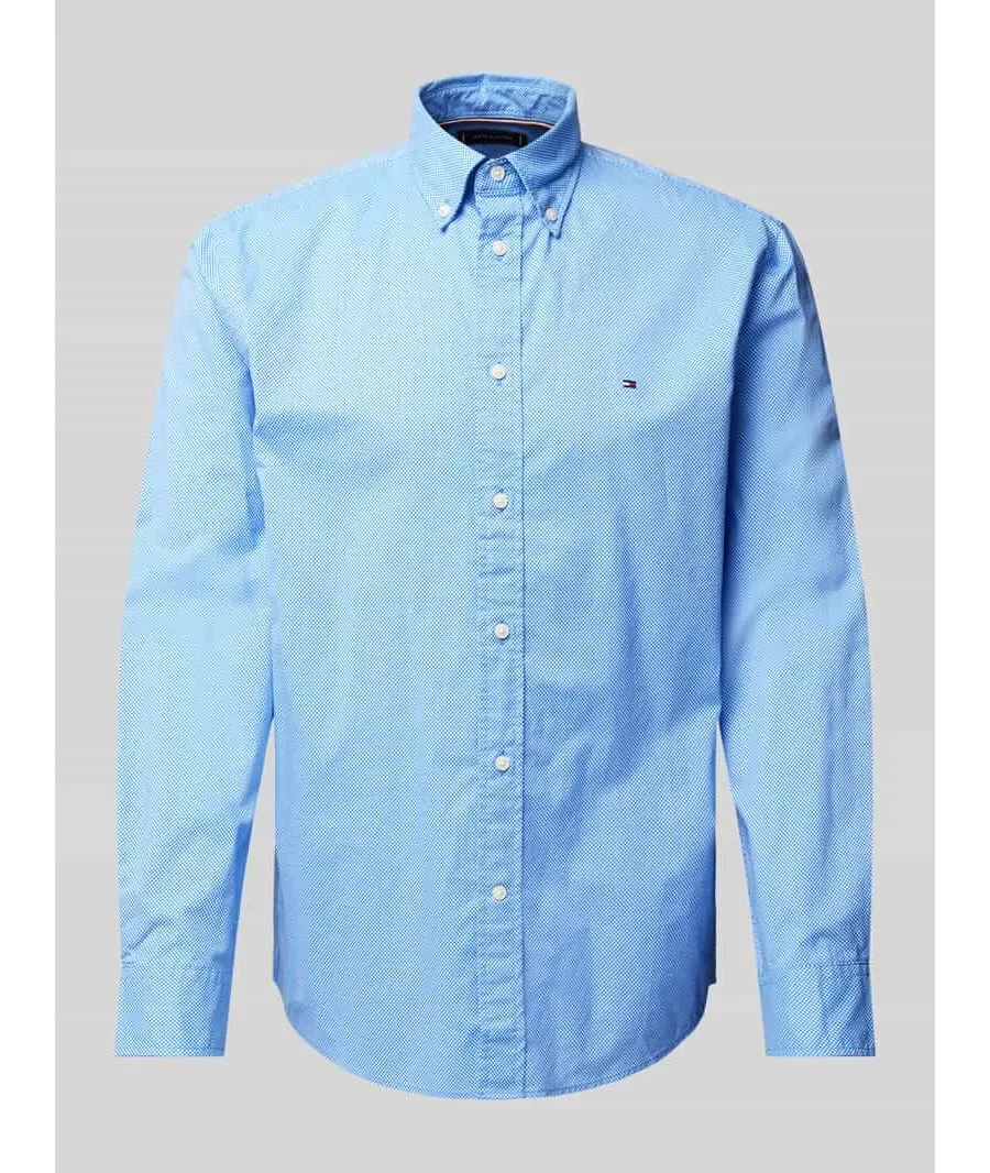 obrazek 1 Koszula casualowa o kroju regular fit z wyhaftowanym logo model ‘POPLIN’