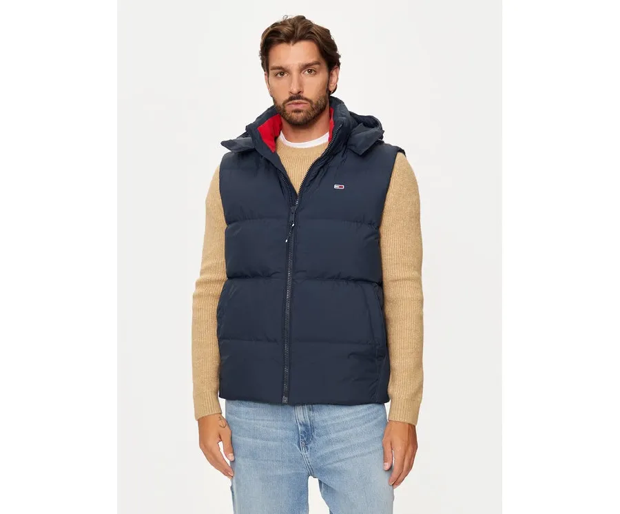 obrazek 1 Tommy Jeans Kamizelka Essential DM0DM20465 Granatowy Regular Fit