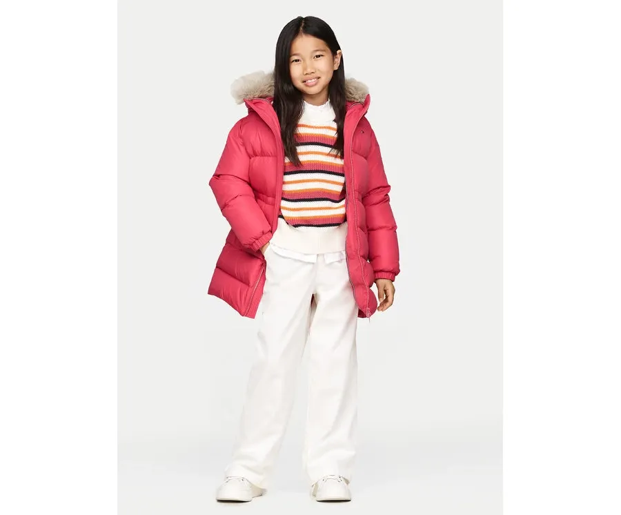 obrazek 1 Tommy Hilfiger Kurtka puchowa KG0KG07805 D Różowy Regular Fit