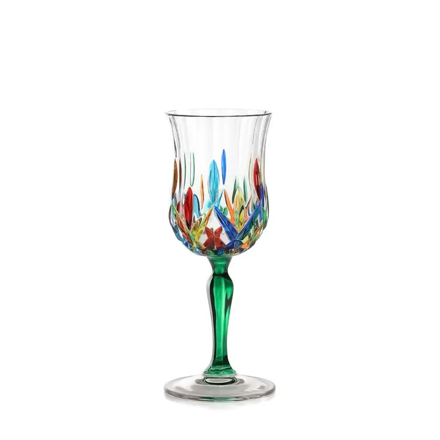 obrazek 1 Kolorowy komplet 6 kieliszków do degustacji czerwonego wina (160 ml)