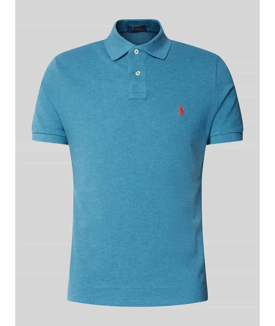 obrazek 1 Koszulka polo o kroju custom fit z czystej bawełny