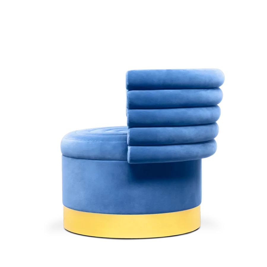 obrazek 4 Nesbitt armchair - niebieski fotel