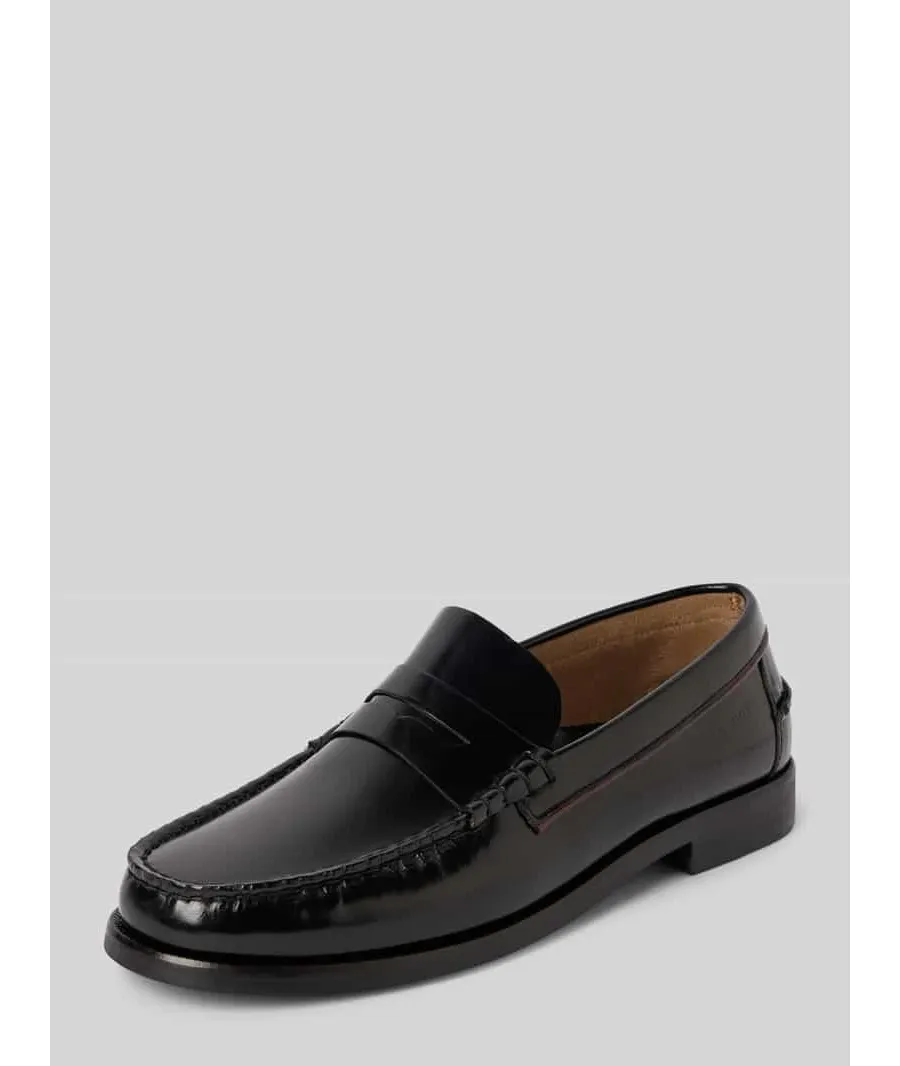 obrazek 1 Mokasyny skórzane z wytłoczonym logo model ‘CLASSIC HILFIGER’