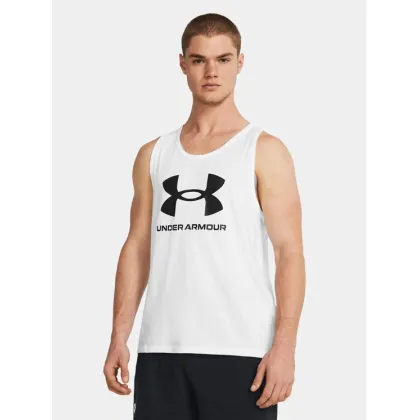 Zdjęcie Under Armour Tank top Ua Sportstyle Logo Tank 1382883-100 Biały Loose Fit