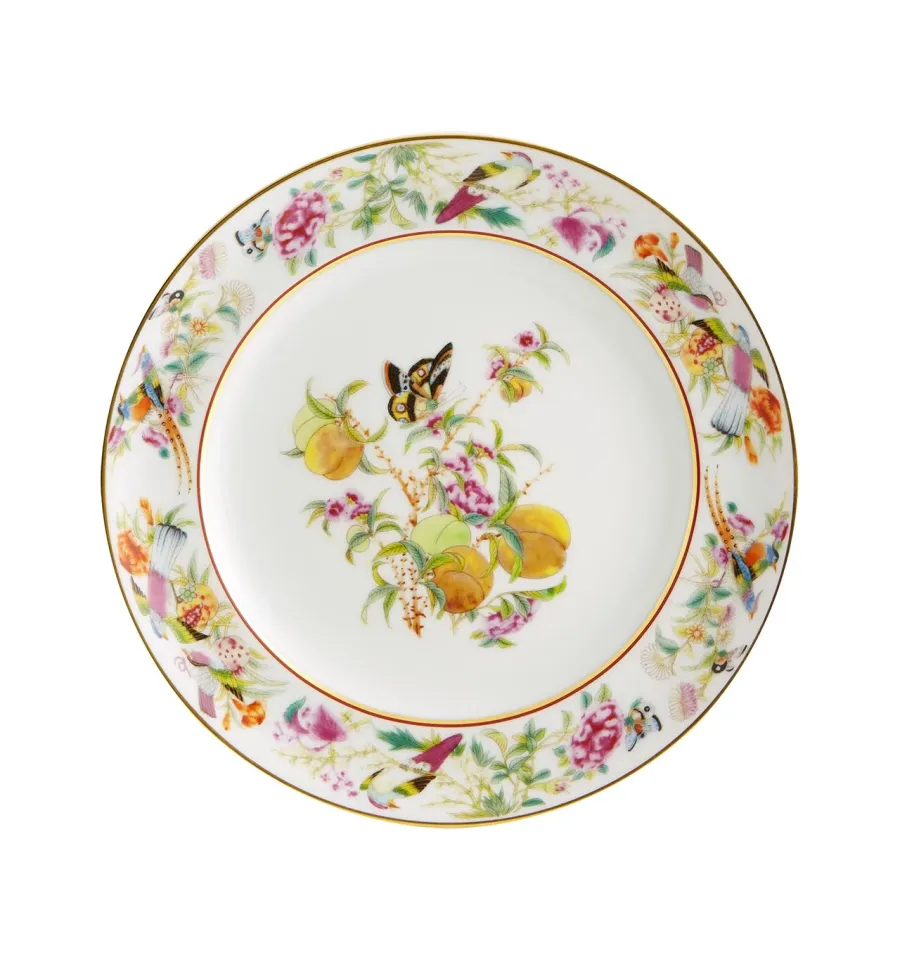 obrazek 1 Porcelanowy talerz deserowy Pomarańcza Paço Real z roślinnym zdobieniem - Vista Alegre