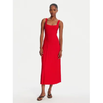 Zdjęcie STAUD Sukienka dzianinowa Ellison R24S2213VN Czerwony Regular Fit