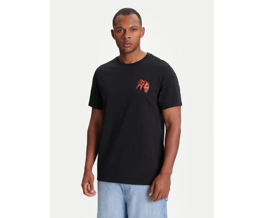 obrazek 1 Converse T-Shirt Skeleton Party 10027726-A01 Czarny Regular Fit