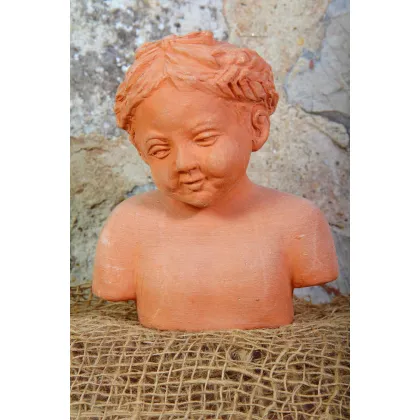 Picture Bust of a boy made of terracotta - Fornace Masini