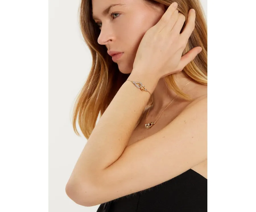 obrazek 1 Tory Burch Naszyjnik Interlocking Wishbone Pendant 161070 Złoty