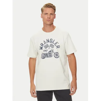 Zdjęcie Wrangler T-Shirt Americana 112357379 Biały Regular Fit