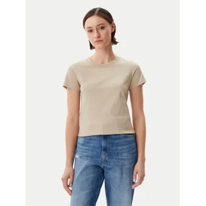 Zdjęcie Calvin Klein Jeans T-Shirt Logo J20J225540 Beżowy Regular Fit