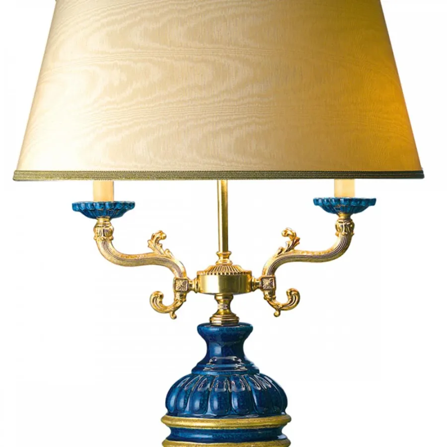 obrazek 3 Modna lampa stołowa z dwoma źródłami światła H.83xL.52xP.40 cm