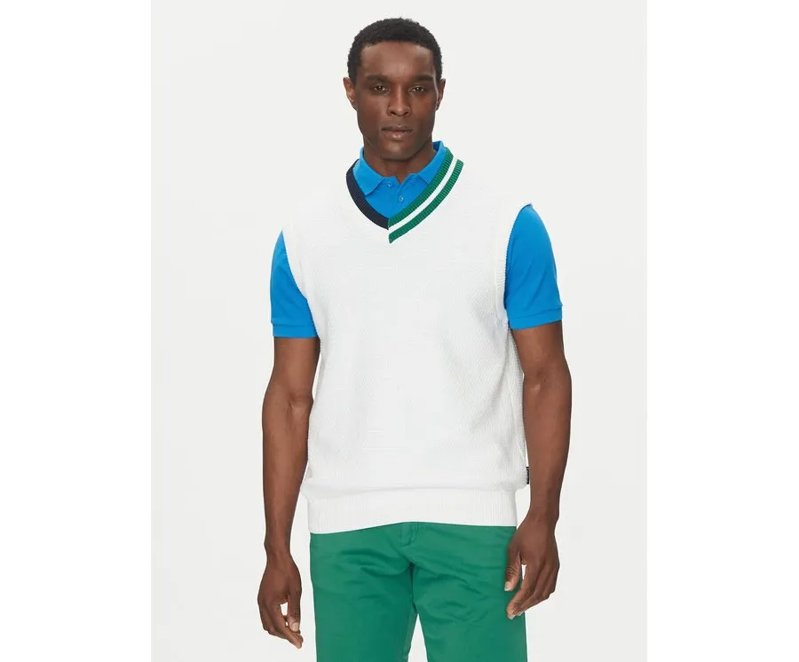 obrazek 1 Hechter Paris Sweter 65013 151809 Biały Regular Fit