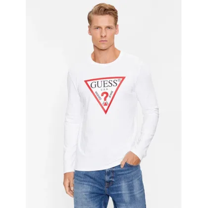 Zdjęcie Guess Longsleeve Original Logo M2YI31 I3Z14 Biały Slim Fit