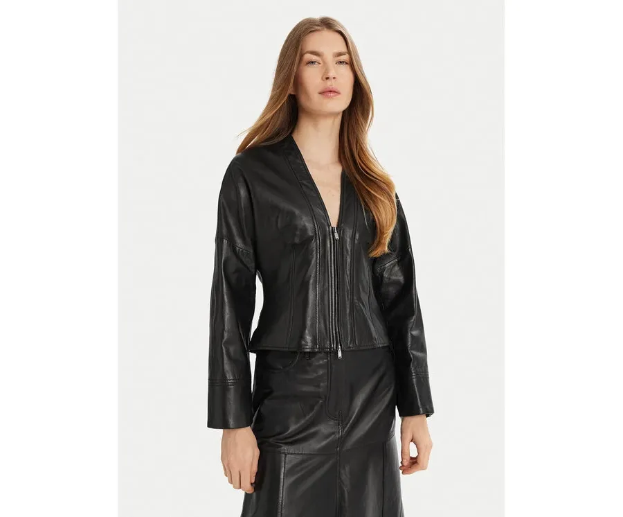 obrazek 1 Marella Kurtka skórzana Daily 2513441041 Czarny Regular Fit
