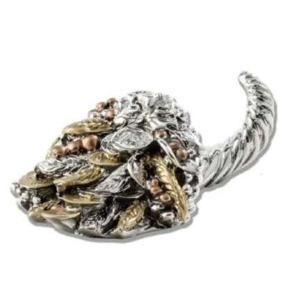 Picture A unique sculpture - a silver and gold horn of plenty