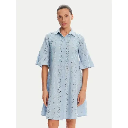 Zdjęcie Iconique Sukienka koszulowa IC25-006 Niebieski Relaxed Fit